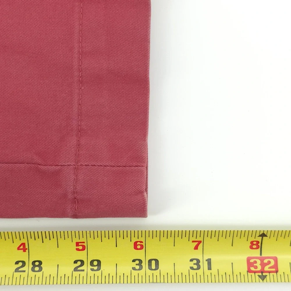 Banana Republic Mens Pants Aiden Chino 32x32 Salmon Pink Slim Fit Casual